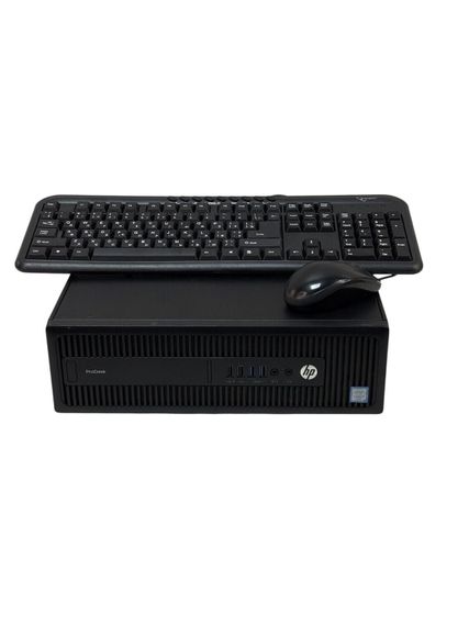 Комп'ютер HP ProDesk 600 G2 SFF / Intel Core i7-6700 (4 (8) ядра по 3.4 - 4.0 GHz) / 16 GB DDR4 / 256 GB SSD + 500 GB HDD / Intel HD Graphics 530 б/в + Подарунок Провідна клавіатура та миша + Кабелі для підключення | Зображення 4