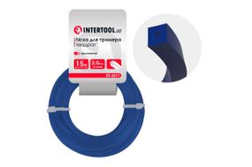Леска для триммера Intertool - 2,0мм x 15м квадрат армированный (DT-2317)