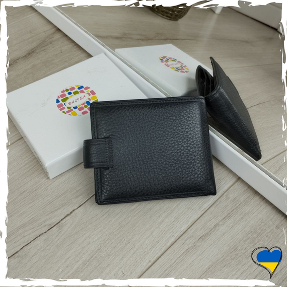 Чоловічий гаманець з натуральної шкіри. Кошелек мужской кожаный | Зображення 1