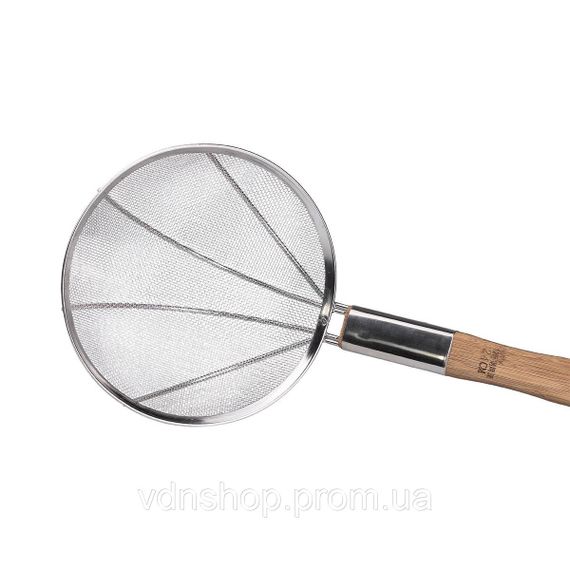 Шумівка "павук" з дерев'яною ручкою Ø 24 см для фритюру та вока HP-19-19-24CM | Зображення 3
