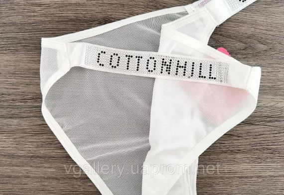 Жіночі трусики зі стразами Cotton Hill, жіночі трусики танга Коттон Хіл, жіночі трусики сліпи зі стразами | Зображення 8
