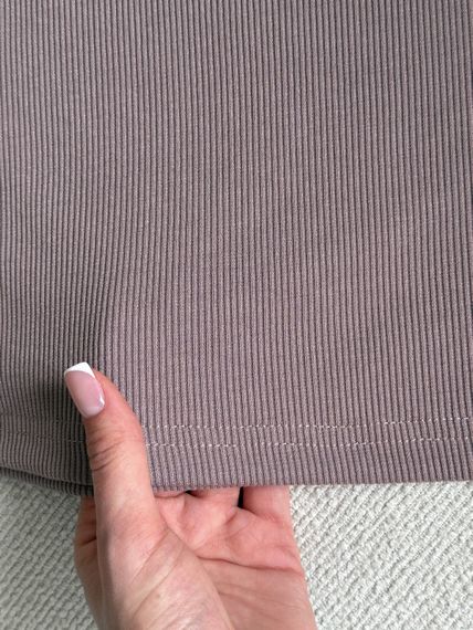 Жіноча сукня-майка в рубчик бежева  700001522 розмір 2XL/3XL | Зображення 5