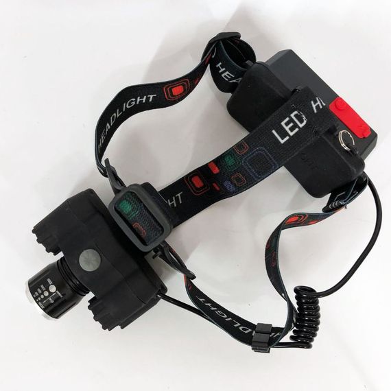 Яскравий світлодіодний ліхтар налобний Bailong Police BL-T78 5 led білий, налобний ліхтарик з usb зарядкою | Зображення 5