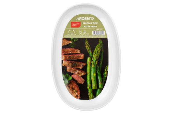 Форма для запікання ARDESTO  Gemini, овальна, порцеляна, 29.8*18.8*4 см (AR2411BP) | Зображення 1