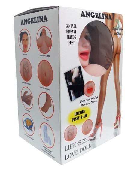 Надувна секс лялька з вібрацією - Angelina 3D Sex Aura