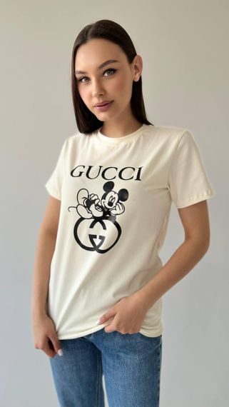 Жіноча футболка Gucci молоко | Зображення 5