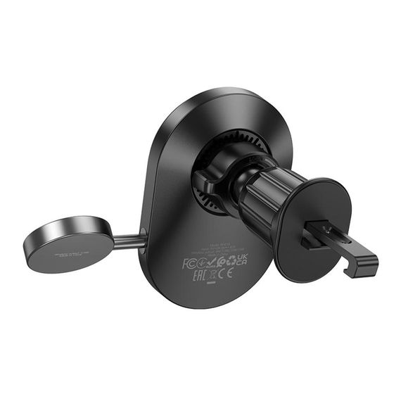 Автотримач Borofone BH219 Fine 2-in-1 Magnetic Wireless 15W Колір Чорний | Зображення 6