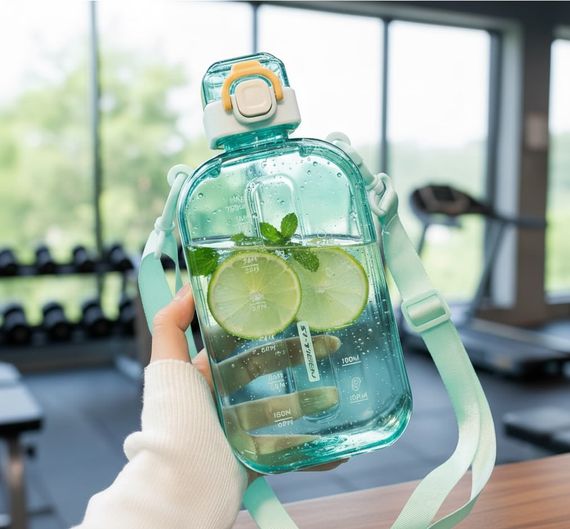 Спортивна пляшка для води SPORT (750 мл) — BPA-free пластик, берюзова | Зображення 9