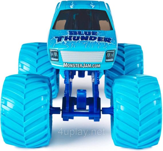 Оригінал Monster Jam Blue Thunder Monster Truck Монстр-трак 1:24 Синій грім Металевий кузов | Зображення 5
