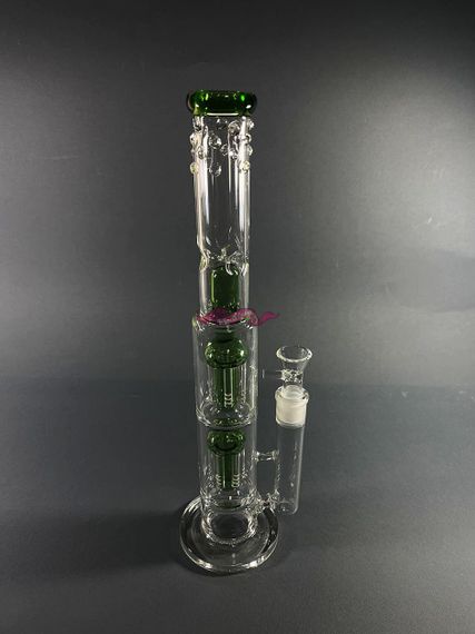 Стеклянная трубка Medusa Double Green | Зображення 1