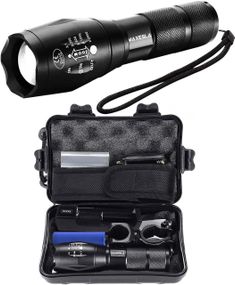 Перезаряджуваний світлодіодний ліхтарик із високою яскравістю, водонепроникний IP65, 5 режимів, кишеньковий формат