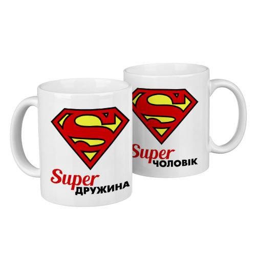 Парные кружки Super дружина, Super чоловік 330 мл (KR2_18A009)