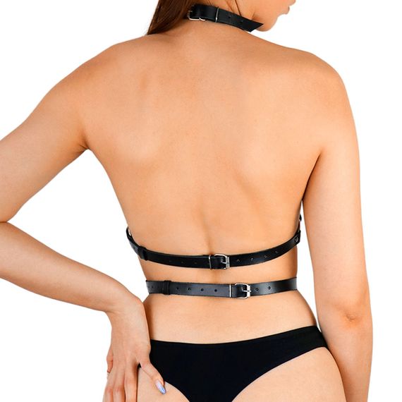 Жіноча шкіряна портупея Art of Sex Mirra, Чорний, One Size, ONE SIZE | Зображення 1