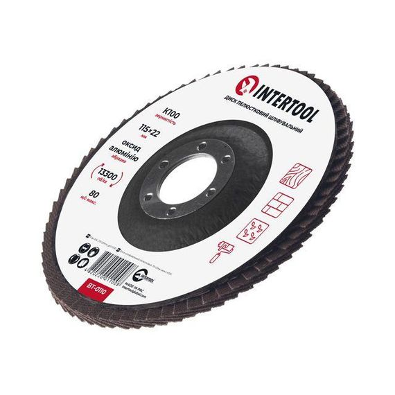 Диск шліфувальний пелюстковий INTERTOOL BT-01101 | Зображення 2