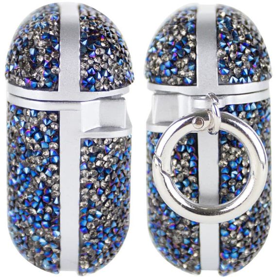TPU чехол Bling World Rock Diamond для наушников AirPods 1/2 Синий | Зображення 2