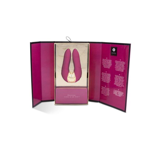 Вібратор для клітора Shunga Aiko Raspberry, гнучкі кінчики | Зображення 7