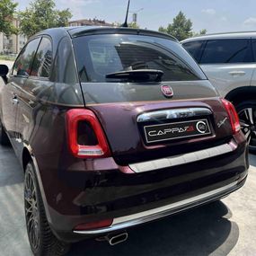 Накладка на Задний Бампер EuroCap (ABS) для Fiat 500/500L 2013-2022 гг