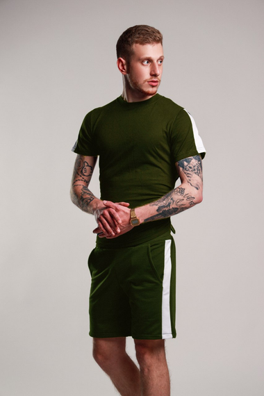 Футболка ЛАМПАС хакі-біл XS