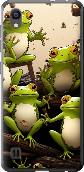 Чехол на ZTE Blade A5 2019 Жабки "5656u-2109-17620"