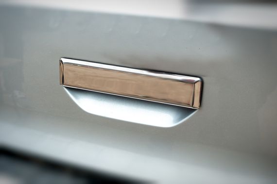 Накладка на задню ручку (нерж) Carmos - Турецька сталь для Volkswagen T6 2015-2024, рр