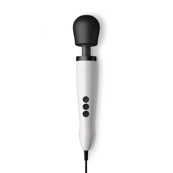 Вібромасажер DOXY Original White, дуже потужний, живлення 220В, пульсівні вібрації | Зображення 3