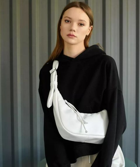 Сумка жіноча Sambag HOBO S белый 30 х 13 х 8 см (53100008) | Зображення 5