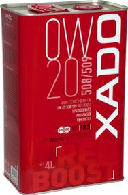 Моторна олива XADO 508/509 Red Boost 0W-20 4л.