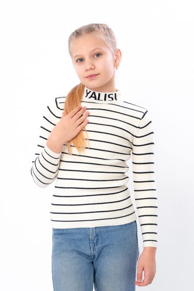 Джемпер для дівчинки Носи своє 110 Молочний (p-16017-184293) | Зображення 2