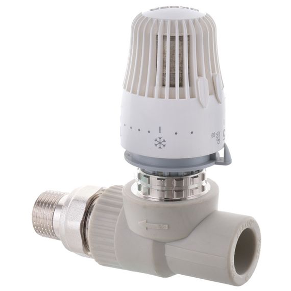 Кран термостатичний з термоголовкою прямий PPR 20x1/2 Koer K0155.PRO (KP0198) | Зображення 2