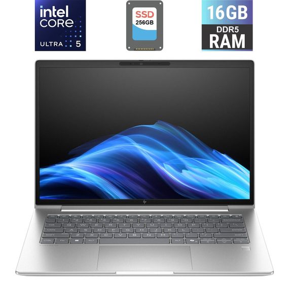 Ноутбук HP EliteBook 6 G1i / 16" (1920x1200) IPS / Intel Core Ultra 5 235U (12 (14) ядер по 2.0 - 4.9 GHz) / 16 GB DDR5 / 256 GB SSD / Intel Graphics / WebCam