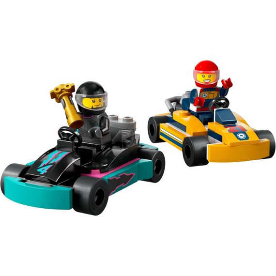 Конструктор LEGO City Картинг і гонщики 99 деталей (60400) | Зображення 1