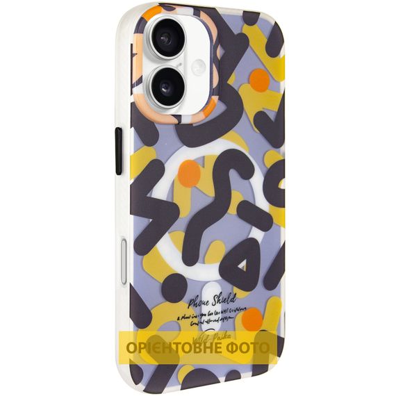 TPU чохол Pastel Chaos with Magnetic Fit для Apple iPhone 16 (6.1") Black