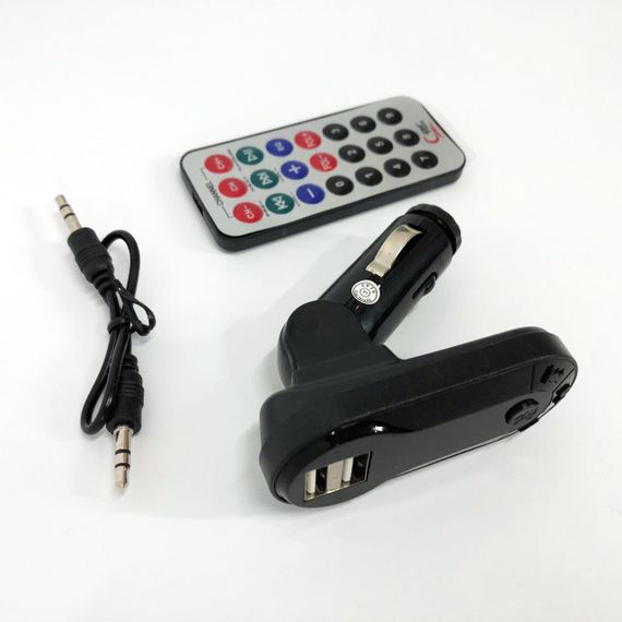 Fm модулятор usb CM i9, Автомобільний адаптер для заряджання телефону, Блютуз фм передавач TO-349 для машину | Зображення 4