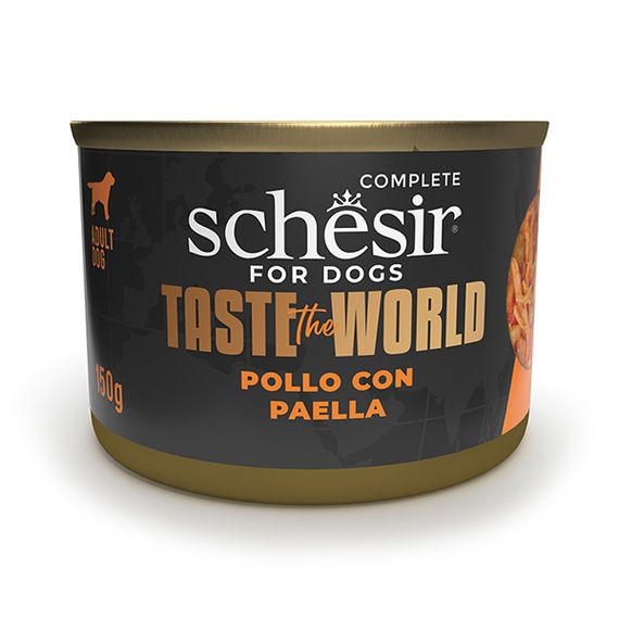 Schesir Dog Taste the World Chicken With Paella вологий корм з куркою та креветками для собак 150 гр