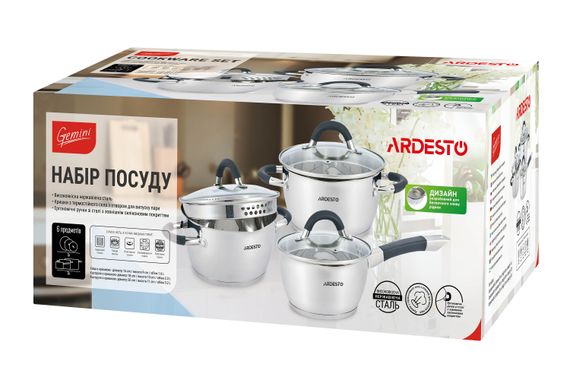 Набор посуды ARDESTO Gemini Livorno (AR1906SG) | Зображення 1
