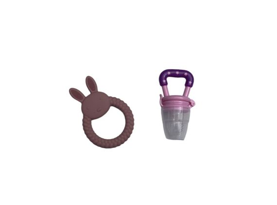 Дитячий силіконовий набір посуду для годування Дракоша (рожевий) 7 предметів | Зображення 1