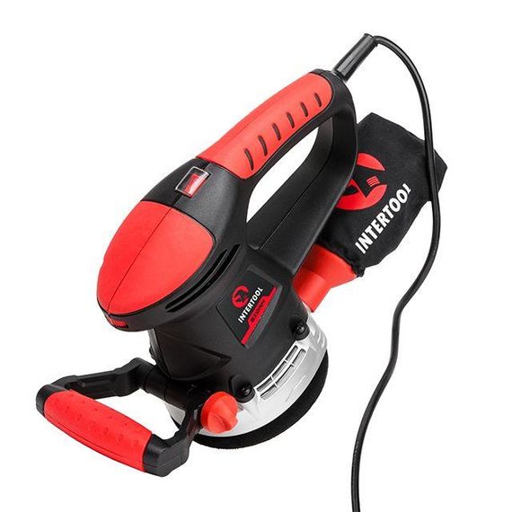 Шліфмашина ексцентрикова, 480 Вт, 4000-14000 об./хв, 125 мм, хід ексцентрика 2.3 мм. INTERTOOL WT-05421 | Зображення 4