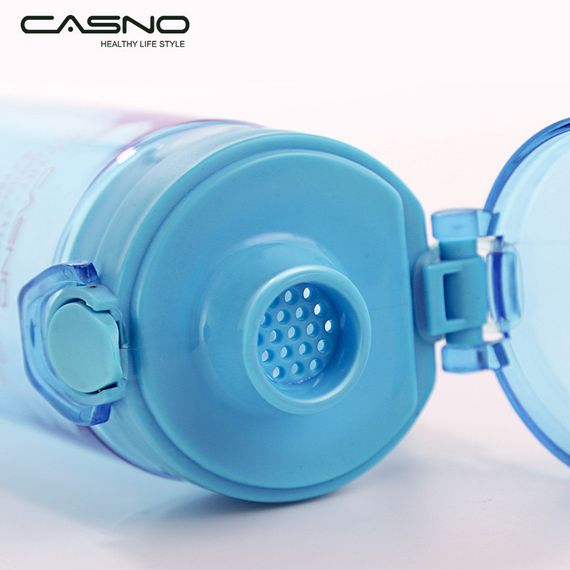 Пляшка для води CASNO 650 мл KXN-1157 Блакитна | Зображення 4
