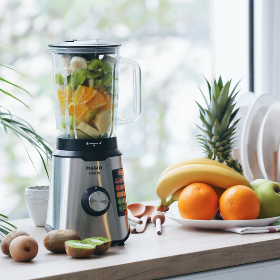 Блендер настільний стаціонарний Magio MG-651 зі скляною чашею | Зображення 4