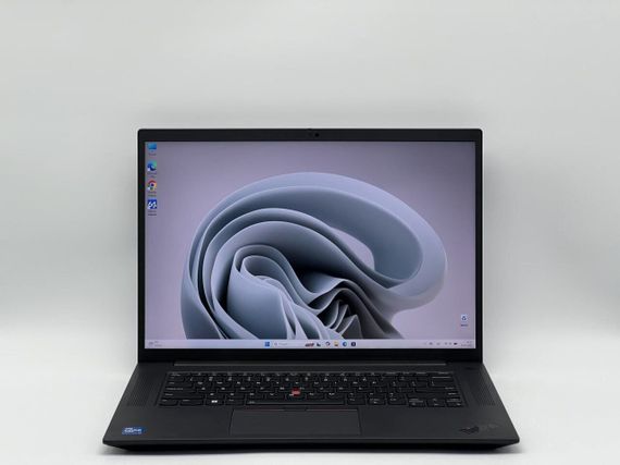Ігровий ноутбук Б-класу Lenovo ThinkPad P1 Gen 4 / 16" (2560x1600) IPS / Intel Core i7-11850H (8 (16) ядер по 2,1 - 4,8 ГГц) / 32 ГБ DDR4 / 960 ГБ SSD / nVidia GeForce RTX 3080, 16 ГБ GDDR6, 256-біт / WebCam б/в + Подарунок Бездротова миша HOCO GM28 | Зображення 1