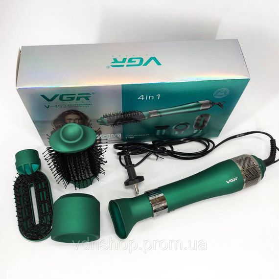 Фен с холодным воздухом для укладки VGR V-493, Фен стайлер щетка с холодным воздухом VH-10 | Зображення 1