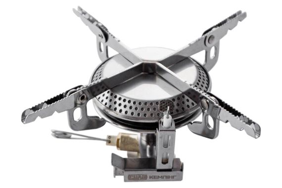 Портативний газовий пальник для кемпінгу Конфорка складаний із п'єзозапалюванням 75*75 мм СІЛА 9605101 | Зображення 2