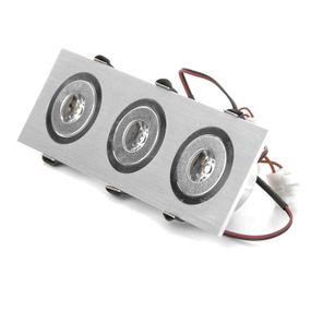 Светильник точечный LED-107/3W BA IP40 Brush Aluminium 45'