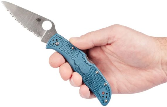 Ніж Spyderco Endela Blue Serrated | Зображення 4