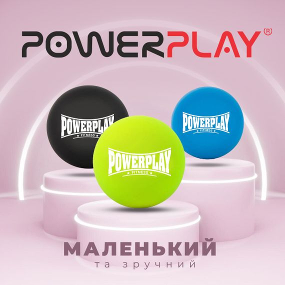 Масажний силіконовий м'яч Паверплей PP-4354 Silicone Lacrosse Ball (6.3см.) Зелений | Зображення 8
