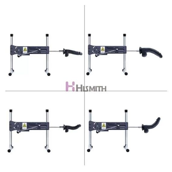 Фалоімітатор для секс-машин Hismith 8.3″ Silicone Dildo Black, система KlicLok, гнучкий стрижень Sex Aura | Зображення 4