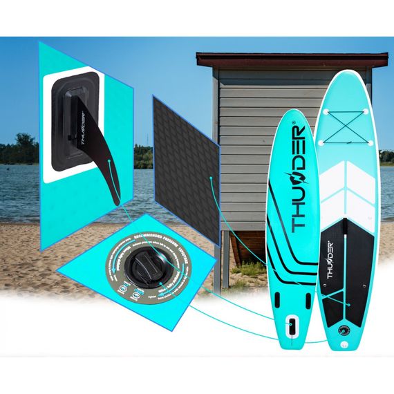 Надувна дошка SUP THUNDER Coast 320 см з веслом Mint | Зображення 2