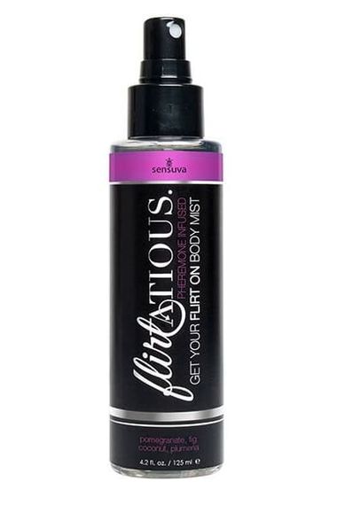 Спрей-міст для тіла з феромонами Sensuva Flirtatious Pomegranate, Fig, Coconut & Plumeria Body Mist