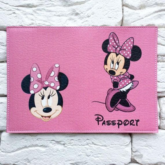 Обкладинка для паспорта Minnie Mouse (рожевий) | Зображення 2