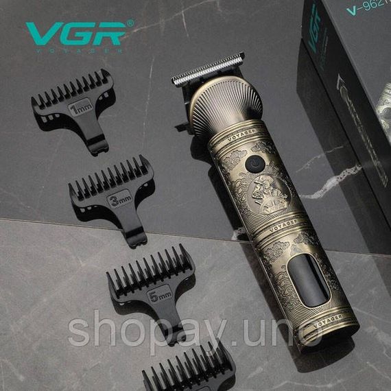 Машинка для стрижки з потужним акумулятором VGR V-962, Машинка-тример 3 в 1 для стрижки волосся SD-64 | Зображення 8